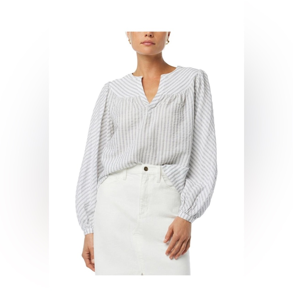 Joe's Jeans The Suzie Stripe Popover Blouse Women's XS